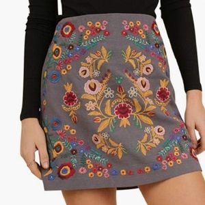 Umgee thats my girl embroidered skirt
